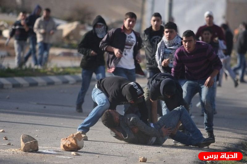 إصابة شاب واعتقال اثنين بمواجهات مع الاحتلال في قلقيلية