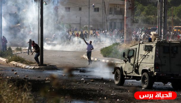 اصابة 5 مواطنين في مواجهات مع الاحتلال جنوب رام الله