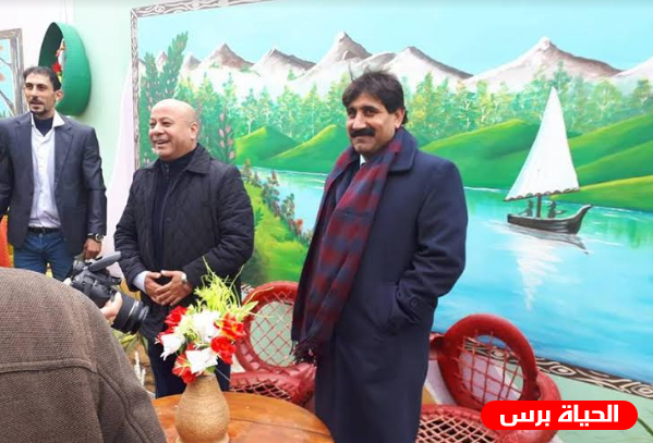 ابو هولي يشارك بافتتاح حديقة مدرسة المأمونية وسط مدينة غزة