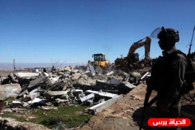 الاحتلال يفكك بركسا ويستولي عليه قرب رأس كركر غرب رام الله