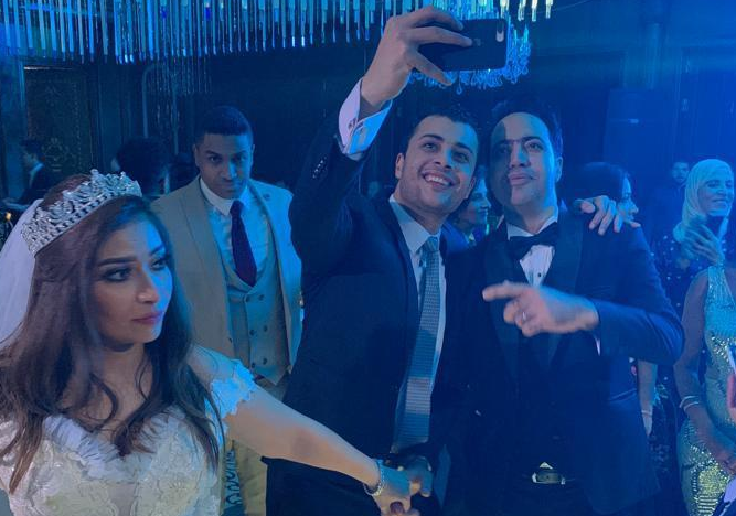 غادة رجب أول عروس في عام 2020