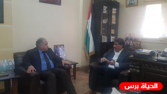 السفير عبد الهادي يستقبل مدير عام مؤسسة القدس الدولية بسوريا