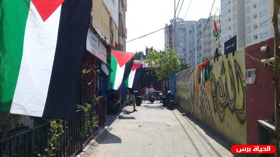اضراب شامل في المخيمات الفلسطينية في لبنان