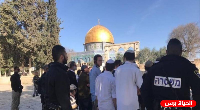 عشرات المستوطنين وطلاب يهود يقتحمون الأقصى