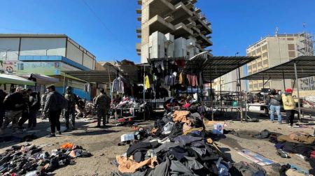 President Abbas condemns twin deadly attack in central Baghdad market