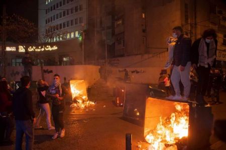Protests and road blocks in separate areas of Lebanon