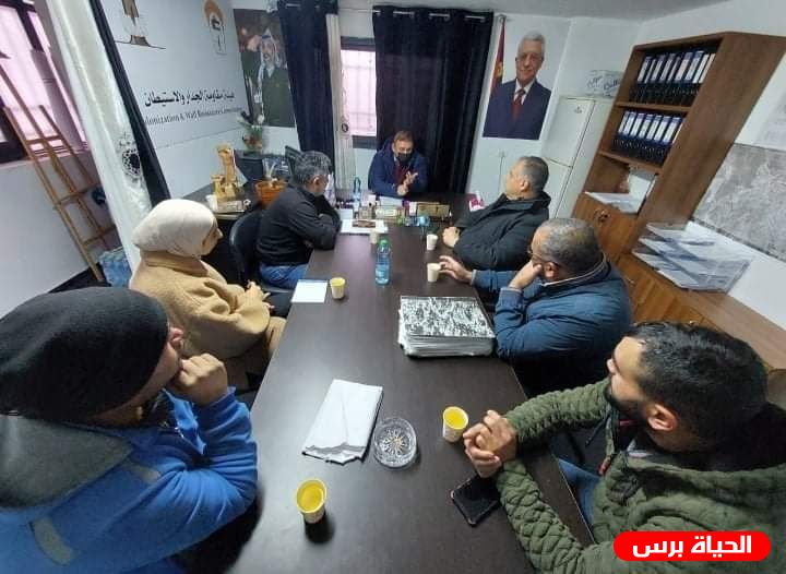 بريجية ينظم اجتماع لهيئة مقاومة الجدار والاستيطان في محافظة بيت لحم 