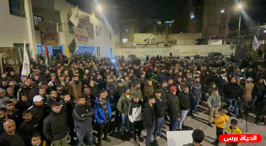 مهرجان تأبين لثمانية شهداء في مخيم جنين