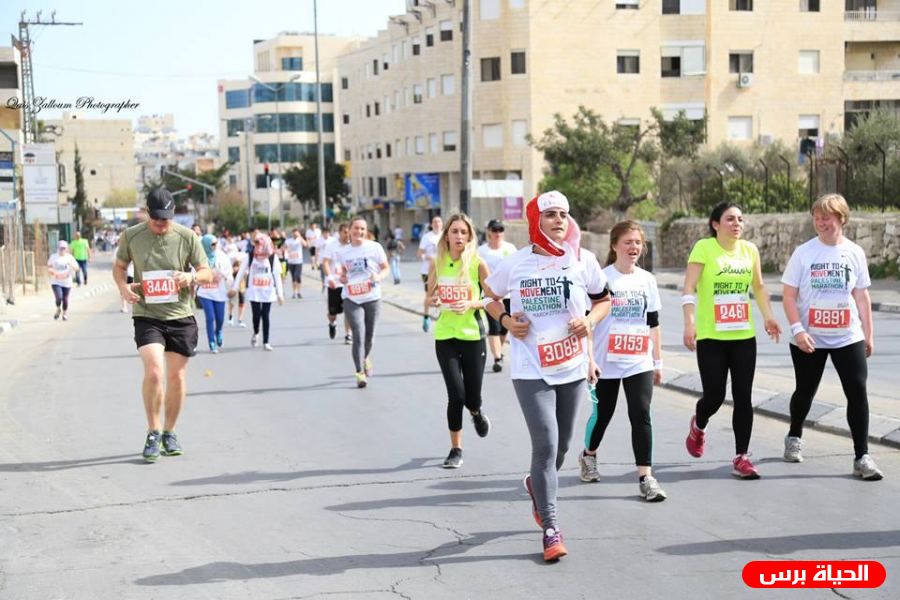 7 آلاف متسابق من 70 دولة يشاركون في ماراثون فلسطين السابع