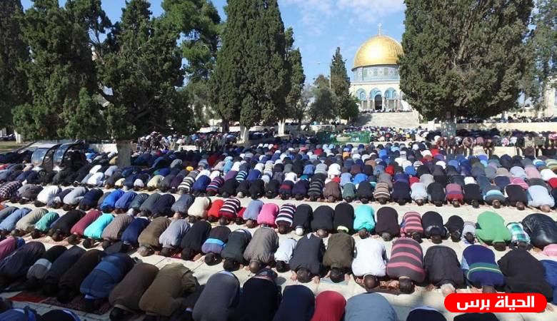 50 ألفاً أدوا الجمعة في المسجد الأقصى المبارك