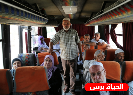 عوائل أسرى من غزة يزورون أبنائهم في سجن رامون