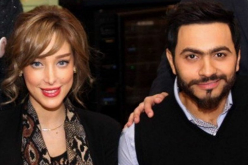 زوجة تامر حسني توجه رسالة لأسيل عمران بعد كليب ناسيني ليه