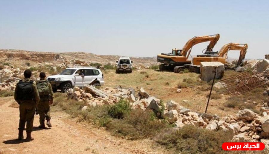 الاحتلال يجرف 370 دونما غرب سلفيت