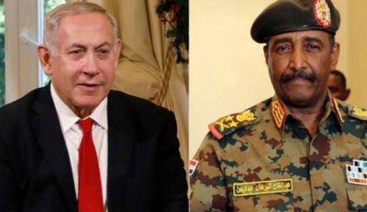 فتح تدين لقاء رئيس مجلس السيادة السوداني برهان مع نتنياهو في أوغندا