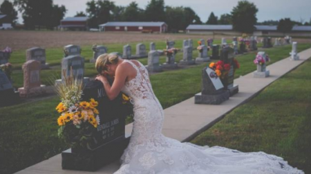 مقتل عروس وهي تحمل فستان زفافها