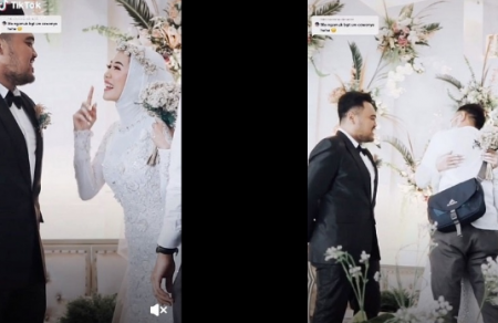 فيديو : عروس تطلب من زوجها أن تحضن حبيبها السابق لآخر مرة في حفل زفافها !!