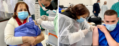 Health Minister Mai Alkaila getting vaccinated against coronavirus 