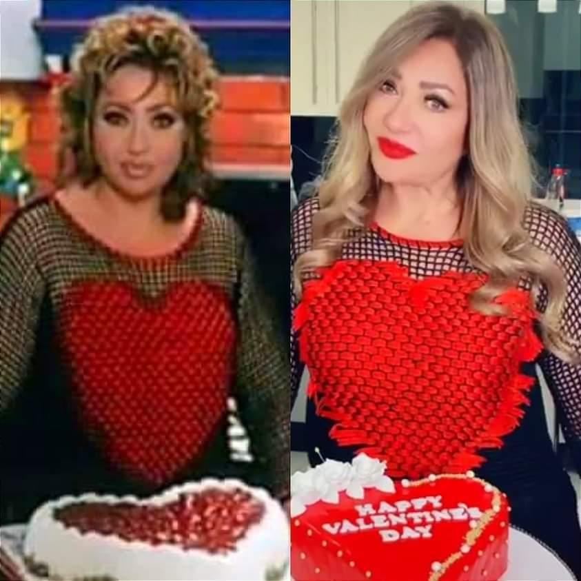 ليلى علوي تثير اعجاب محبيها في احتفال عيد الحب