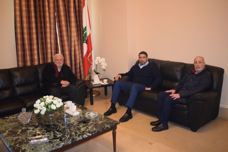 أبو العردات التقى رئيس لجنة الحوار اللبناني - الفلسطيني في السراي الحكومي