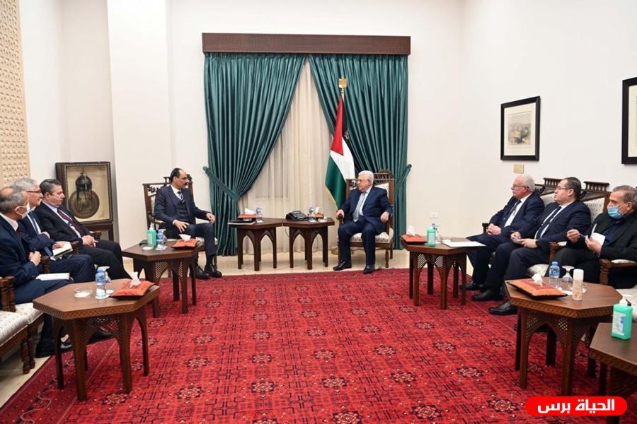 الرئيس عباس يستقبل مبعوثي الرئيس التركي رجب طيب أردوغان