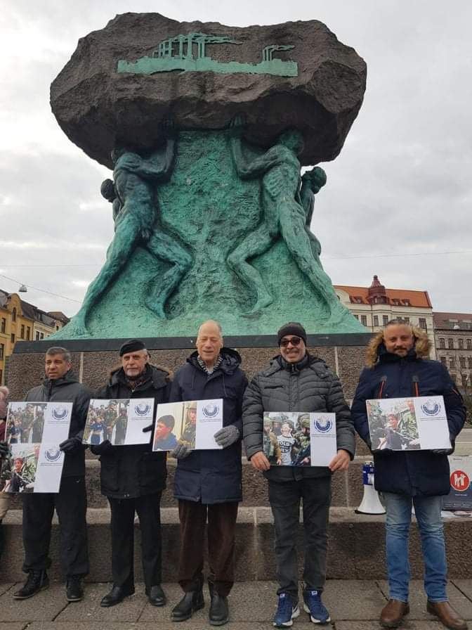 السويد: لجنة تنسيق التحالف الاوروبي لمناصرة أسرى فلسطين تنظم وقفة مساندة