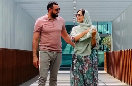 حقيقة انفصال حلا شيحة عن زوجها الداعية معز مسعود