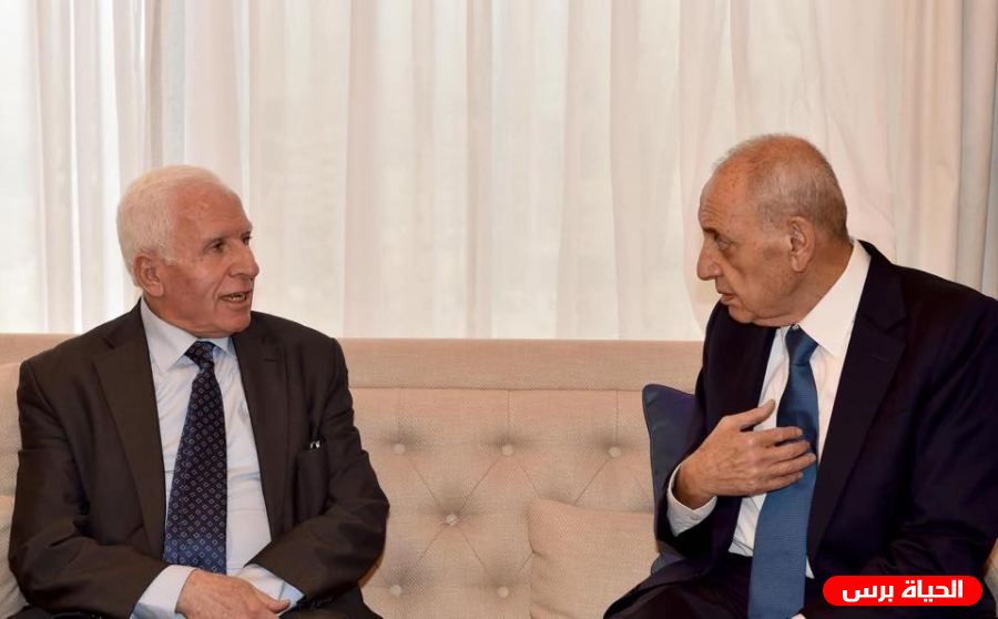 الأحمد يلتقي رئيس مجلس النواب اللبناني نبيه بري في عمان