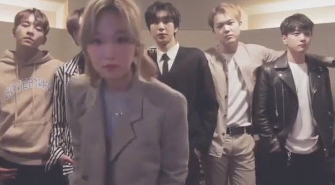 فرقة كورية تعيد غناء اغنية 3 دقات فيديو رائع