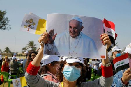 Pope Francis calls from Baghdad to promote peace in the region and to tackle corruption and abuse of power