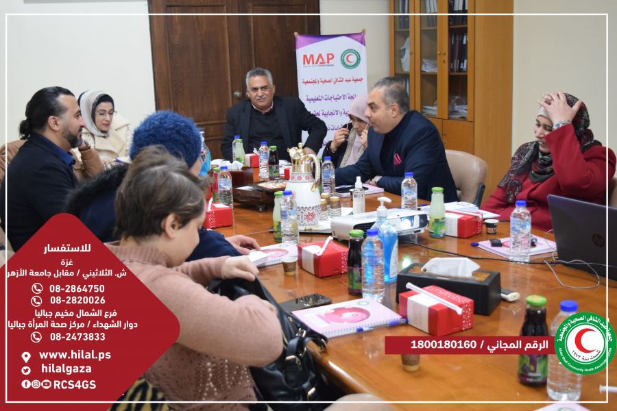 جمعية عبد الشافي الصحية والمجتمعية  تستقبل وفداً من مؤسسة العون الطبي للفلسطينيين