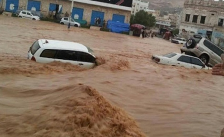 اليمن: فيضانات عارمة في شبوة ومأرب وحضرموت