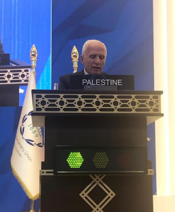 الأحمد يطالب بتوفير الحماية لشعبنا وإصلاح الاتحاد البرلماني الدولي ليعبر عن اهداف الشعوب ويدافع عن حقوقها