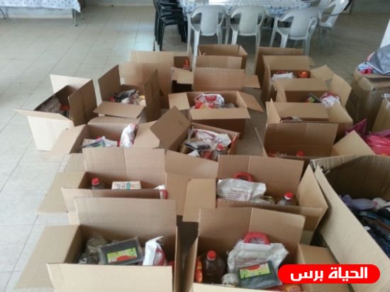 700 طرد غذائي من مؤسسة الرئاسة إلى مخيمات بيت لحم