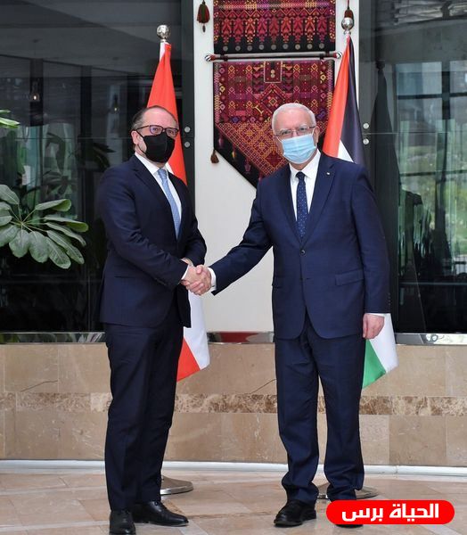 المالكي يضع نظيره النمساوي في صورة آخر التطورات على الساحة الفلسطينية