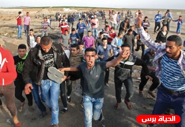 إصابات خلال قمع الاحتلال المسيرات السلمية شرق قطاع غزة