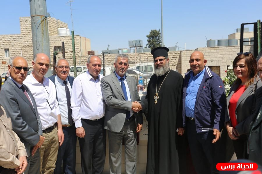 وزير الحكم المحلي يضع حجر الأساس لمشروع توسعة مبنى بلدية بيت جالا