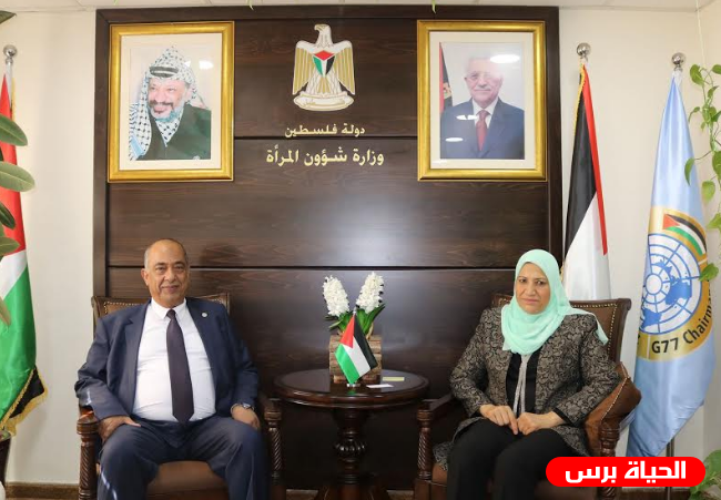 وزيرة شؤون المرأة تبحث مع وزير العدل المنظومة القانونية. 