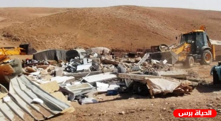 Pour la troisième fois, l'occupation démolit une tente résidentielle au sud d'Hébron