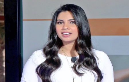 رشا خياط .. مذيع العربية يشغل الرأي العام بزوجته