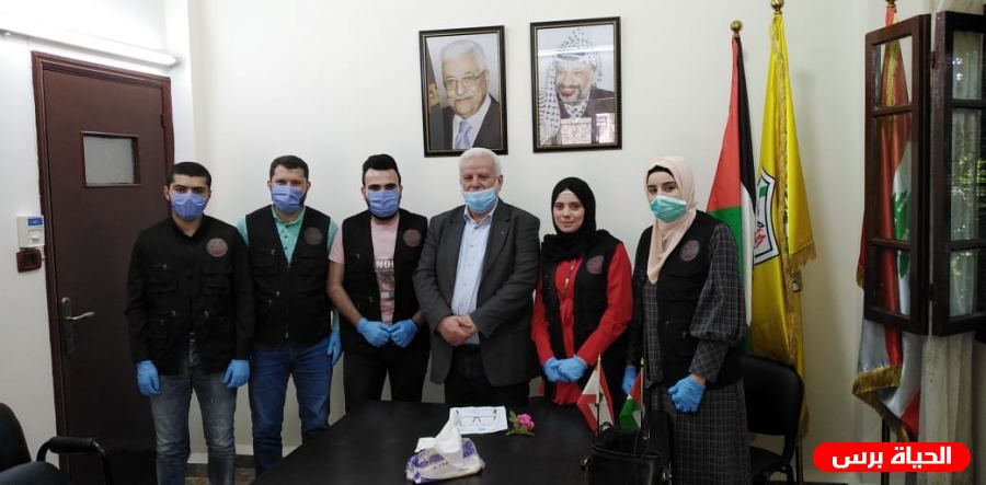 رابطة خريجي مؤسسة محمود عباس في زيارة لفتحي أبو العردات في مكتب الإتحادات في صيدا