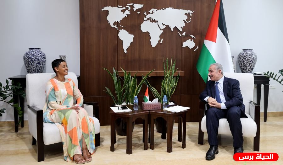 أكدت استمرار دعم بلادها لفلسطين وشعبها .. تفاصيل لقاء كيتير مع رئيس الوزراء