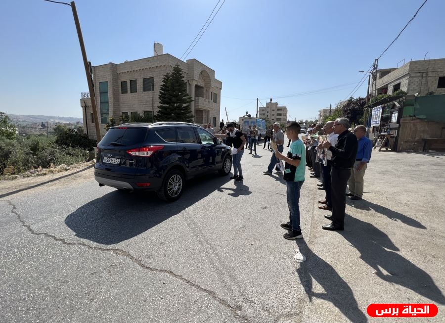 اعتصام وتسليم مذكرة احتجاج إسنادا للأسيرين عواودة وريان في الجيب