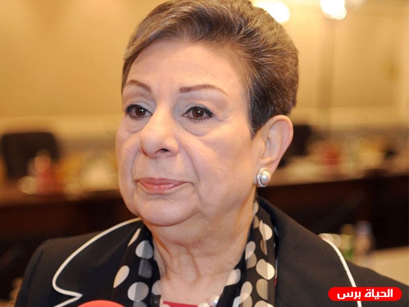 عشراوي تدين التأييد الأميركي العلني لضم اسرائيل للأراضي الفلسطينية