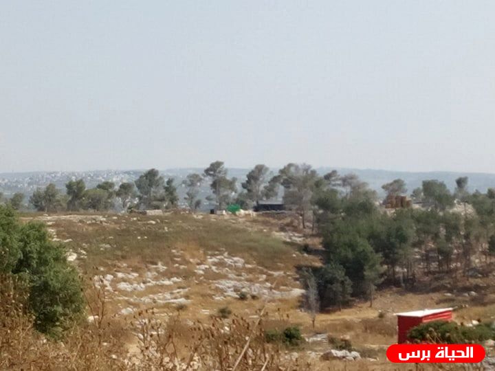 قوات الاحتلال توسع بؤرة استيطانية على أراضي المواطنين غرب يعبد