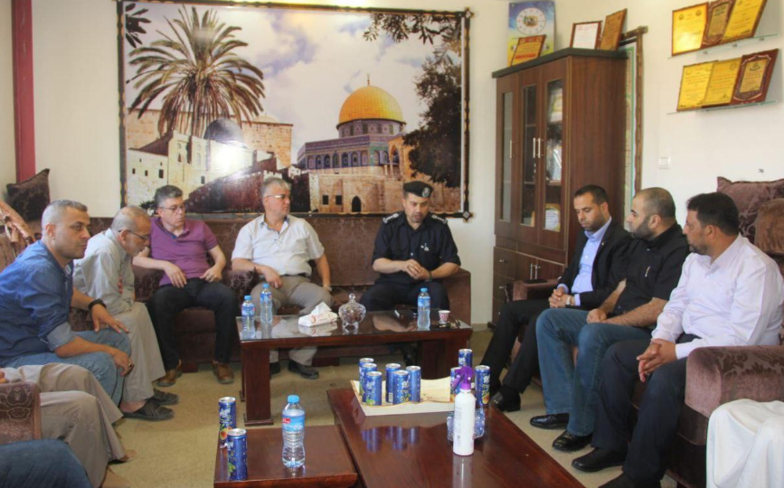 شرطة الوسطى تبحث ما جرى في مخيم البريج مع وفد من الجبهة الشعبية