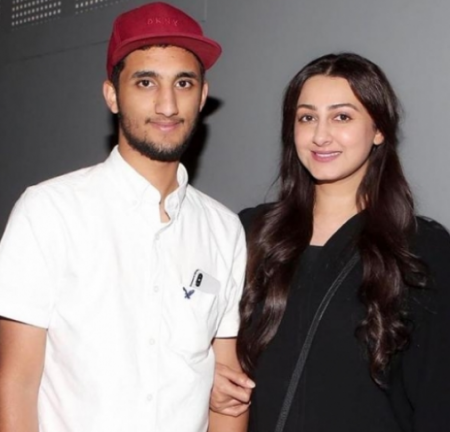 هيفاء حسين مع ابنها سعد