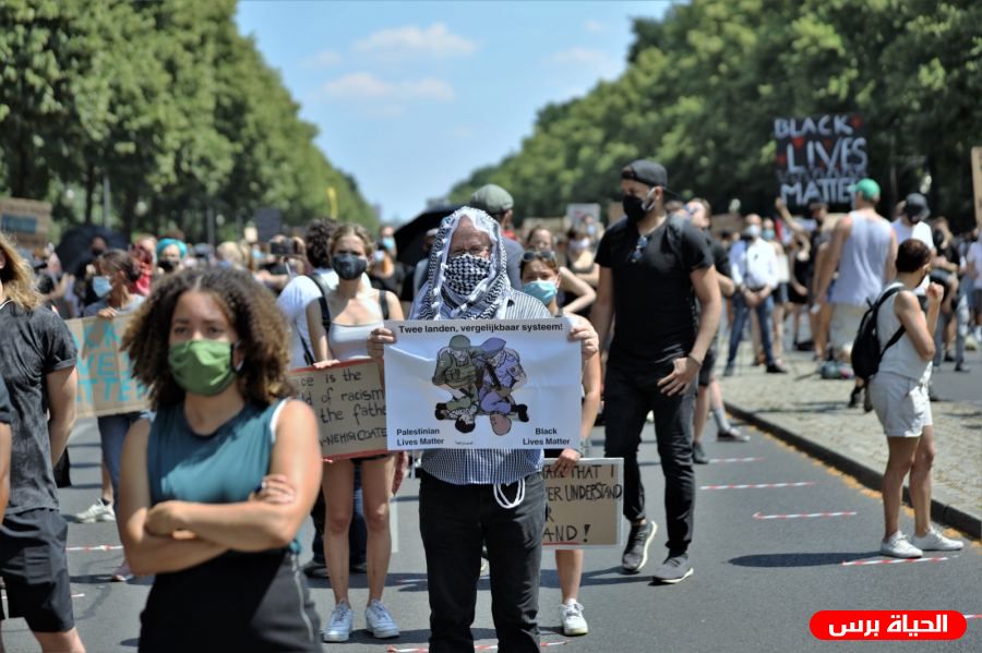 تظاهرة في برلين ضد العنصرية والفاشية الأمريكية والاسرائيلية