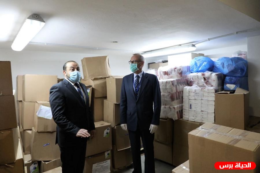 النيابة العامة تتسلم لوازم طبية وقائية من بعثة الشرطة الأوروبية 