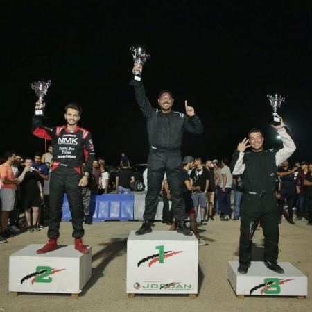 سهيل الأصبح يحقق المركز الثالث في بطولة الأردن لسباقات "درفت"