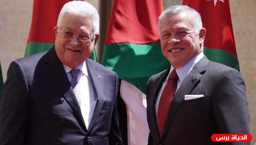 الرئيس الفلسطيني يصل عمان ويلتقي الملك عبد الله الثاني